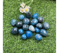 Beautiful Crystal Tumbled Stone Blue Apatite Rolling Rock Quartz for 7 Decor DIY Ornaments (Size : 1kg)