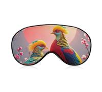 Beautiful Cuckoo Bird Eye Mask for Women & Men, Breathable & Adjustable Eye Cover, Ultra Soft Sleep Mask, Lightweight Travel Blindfold for Airplane, Nap, Night Sleeping