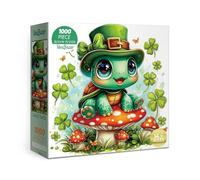 Beautiful Cute Turtle Puzzles for Adults 1000 Pieces Fun, Pretty Nature Plant Animal Landscape Jigsaw Puzzles, St Patricks Day Wildlife Fantasy Puzzle