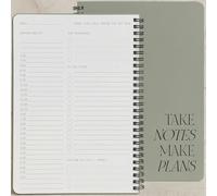 Beautiful Daily Planner And Notebook With Hourly Schedule - Spiral Notepad | Aesthetic to Do List to Easily Organize Your Work Tasks and Appointments - The Perfect Office Supplies for Women