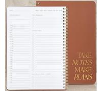 Beautiful Daily Planner And Notebook With Hourly Schedule - Spiral Notepad | Aesthetic to Do List to Easily Organize Your Work Tasks and Appointments - The Perfect Office Supplies for Women