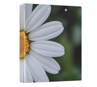 Beautiful Daisy 3 Ring Binder 1.5 Inch Round Ring Binder View Binder Holds 200 Documents for Home School Office Use