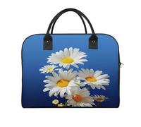 Beautiful Daisy Laptop Tote Bag Casual Travel Handbag Multi Pocket Shoulder Bags for Work Travel