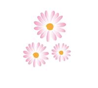 Beautiful Daisy Modelling Car Sticker Modification Personality Car Sticker(Pink)