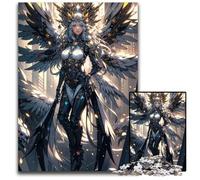 Beautiful Dark Angel JigsawPuzzle 1000 Pieces for Adults Wooden Jigsaw Puzzles for Teenagers & Family Fun DIY Brain Teaser Game Gift 1000 PCS(75x50cm)