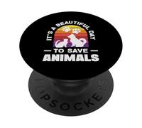 Beautiful Day To Save Animals Foster Adopt Animal Shelter PopSockets Adhesive PopGrip