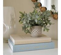 Beautiful Decorative Books - Set of 2 Linen Boxes Enhance Your Coffee Table, Bookshelf or Mantel Decor - Stylish Fake/Faux Books for Modern Home Decoration, Photo Storage and as a Keepsake Box