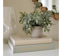 Beautiful Decorative Books - Set of 2 Linen Boxes Enhance Your Coffee Table, Bookshelf or Mantle Decor - Aesthetic Fake/Faux Books for Modern Home Decoration, Photo Storage and as a Keepsake Box