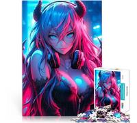 Beautiful Demon Girl1000 Piece Jigsaws for teenagers Puzzle Hand speed competition is ideal as a gift for the whole family 38x26cm