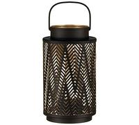 Beautiful Design Black Metal Lantern Stylish Way To Enjoy Relaxing by Candlelight at Home 9 x 9 x 16cm (Approx.).