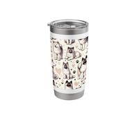 Beautiful Dogs Pattern American Akita Stainless Steel Insulated Tumbler