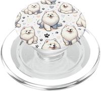 Beautiful Dogs Pattern Samoyed Dog PopSockets PopGrip for MagSafe