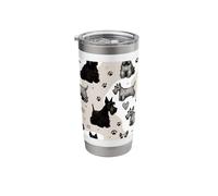 Beautiful Dogs Pattern Scottish Terrier Dog Stainless Steel Insulated Tumbler
