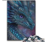 Beautiful Dragon with Sparkling Galaxy Adult Jigsaws 2000 Pieces Difficult, Educational Games DIY Toys with Matching Poster And Trivia Sheet for Age 14+ (70x100cm)