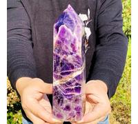 Beautiful Dream Amethyst Obelisk Crystal Column Ornaments (Size : 750-800g) Gemstone Stone