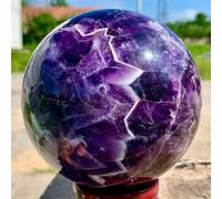 Beautiful Dream Amethyst Quartz Crystal Sphere Ball Ornaments (Size : 1300-1400g)