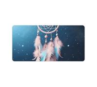 Beautiful Dreamcatcher Desk Mat Non-Slip Office Desk Mat 23.6" X 11.8" Large Mouse Pad with Rubber Base Waterproof Desk Writing Pad for Office and Home