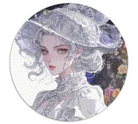 Beautiful Duchess 1000 Piece Circular Jigsaw Creative Elegant Hard Challenging Games for Adults And Kids 1000pcs (67.5x67.5cm)