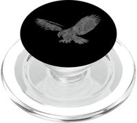 Beautiful Eagle American bird silhouette flying vintage USA PopSockets PopGrip for MagSafe