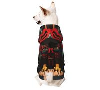 Beautiful Eagle Totem Pet Clothes for Dogs - Soft and Warm Dog Hoodie Sweater, Suitable for Small and Medium-Sized Dogs and Cats,Black