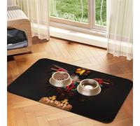 Beautiful Eagle Totem Pet Feeding Mat - Reusable & Portable Pet Bowl Mat for Dogs & Cats, Dog Cat Food Mats Contain Spills Protects Floors,