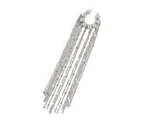 Beautiful Ear Jewelry Delicate Imitation Bead and Graceful Fringe Cuffs Stone Drops Clip