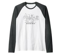 Beautiful Edinburgh Scotland Travel Raglan Baseball Tee