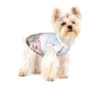 Beautiful Eiffel Tower Paris Dogs T-Shirt Printed Soft Breathable Dog Shirts For Small Pet Cotton Sleeveless Vest
