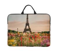 Beautiful Eiffel Tower Paris Print 14in Laptop Case Sleeve Shockproof Portable Notebook Computer Cover Protector Bag