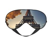 Beautiful Eiffel Tower Paris Print Breathable Full-Cover Eye Mask Stylish Adjustable Nap Night Restful Environment