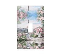 Beautiful Eiffel Tower Paris Print Decorative 1-Gang Wall Plate,Standard Size Unbreakable Polycarbonate Switch & Outlet Cover