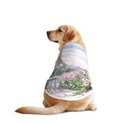 Beautiful Eiffel Tower Paris Print Dog Vest, Soft Breathable Pet Shirt Clothes Sleeveless Fashion Apparel For Medium Large Breeds