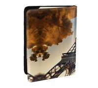 Beautiful Eiffel Tower Paris Print Passport Holder Cover Wallet Passport Cover, Passport Wallet Case for Cards and Documents