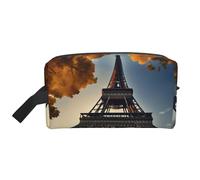 Beautiful Eiffel Tower Paris Print Portable Large - Capacity Travel Toiletry Organizer Bag, fit for Travel and Daily Use