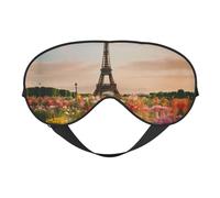 Beautiful Eiffel Tower Paris Print Sleep Eye Mask Block Out Light,Fashion Blindfold for Women Men Plane Travel Nap