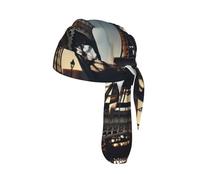 Beautiful Eiffel Tower Paris Printed Cap Do Rag, Moisture Wicking Cycling Cap Helmet Liner for Biking Running Hiking