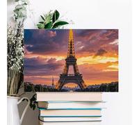 Beautiful Eiffel Tower Paris Wall Decor For Living Room Large Canvas Wall Art For Bedroom Modern Office Pictures Wall Artwork Landscape Paintings Canvas Art Prints Home Decorations 18x12inch(45x30cm)