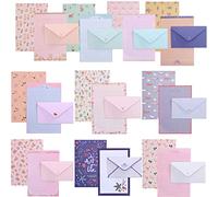 Beautiful Envelope,60 Pieces Letter Paper+30Pieces Envelope,Floral Envelope,A5 Pattern Paper,Writing Paper,for Notecards, Love Letters and Poetry