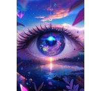 Beautiful Eye Lake 1500 Piece Jigsaw Puzzles For Adults, Fun Challenging & Brainteasing 1500 piece Adult jigsaw puzzle, Impossible puzzles, Gift for Men/Women, Finished Size is 87x57cm