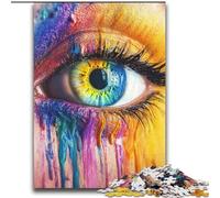 Beautiful Eye with Colorful Paint Puzzles for Adults 2000 Pieces, Help The Brain Exercise Addictive Toys to Cultivate Patience Perfect Decoration (70x100cm)