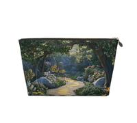 Beautiful Fairy Tale Town Leather Toiletry Bag, Travel Wash Kit