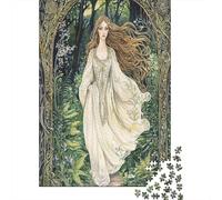 Beautiful Fairy with Ferns1000 Piece Impossible for Adults Games Gifts Kids Challenge JigsawStyle of Fantasy Folk Art And Dreams