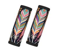 Beautiful Feathers Print Cute 2-Pack Luggage Handle Wrap, Luggage Straps for Suitcases Bags and More