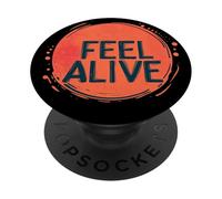 Beautiful Feel Alive Speech Logo PopSockets Adhesive PopGrip
