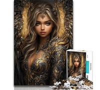 Beautiful Female Dark Angel Jigsaw Puzzles for Adults Teenagers Jigsaws Puzzle,Pattern Assembly Fun at Home Activities,Birthday Present,Travel Gifts (50x75cm)