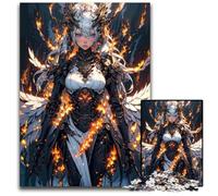 Beautiful Fiery Angel 1000 Piece Jigsaw Puzzles for Adults Challenging Puzzles Ideal for Family Fun Relaxation 1000 PCS(38x26cm)