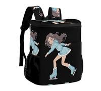 Beautiful Figure Skater Women Cooler Backpack Insulated Ice Chest Bag Lunch Box Rucksack for Men Women
