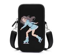 Beautiful Figure Skater Women Small Crossbody Bag Adjustable Mobile Phone Bags Wallet Pouch Shoulder for Women Men