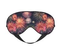Beautiful Firework Printing Versatile Sleep Eye Cover Soft Eye Mask Reversible for Meditation & Travel Eye Mask Unisex