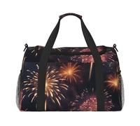 Beautiful Fireworks Print Daily essentials Large Capacity Hand Carry Bag for Weekend Getaways style Bags